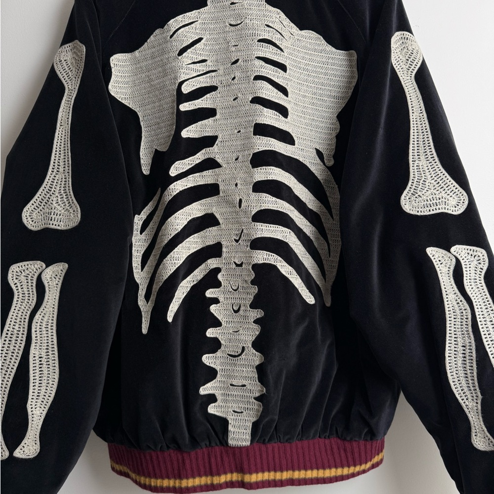 Kapital “Bone” Velvet Sukajan Jacket — Navy — Made in Japan - Picture 9 of 12